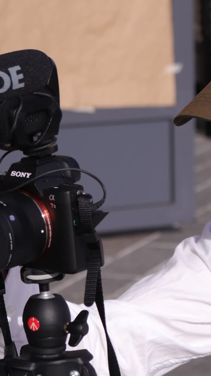 Vertical social media commercial still frame